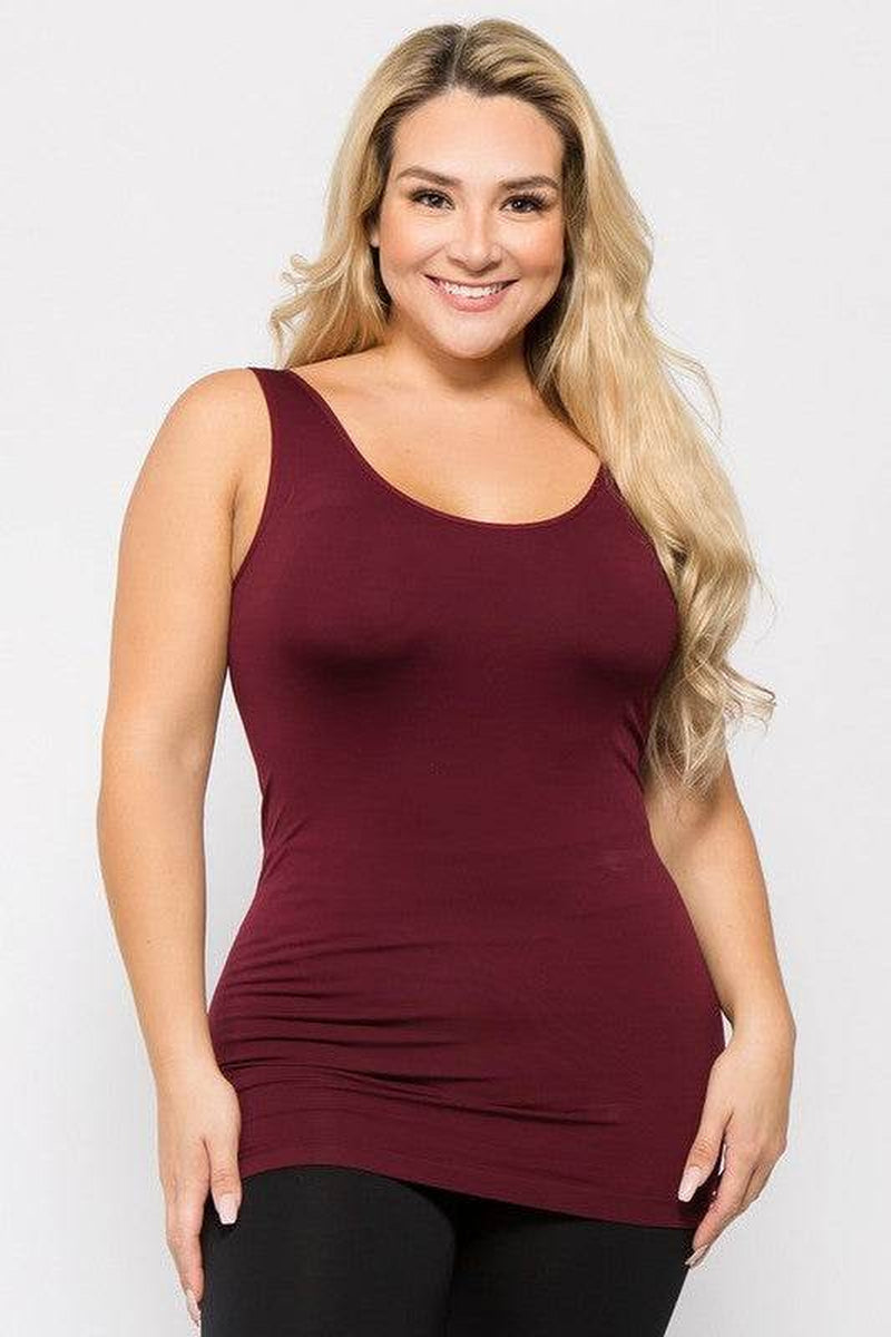 Womens Seamless Tank Top - plus SIZE