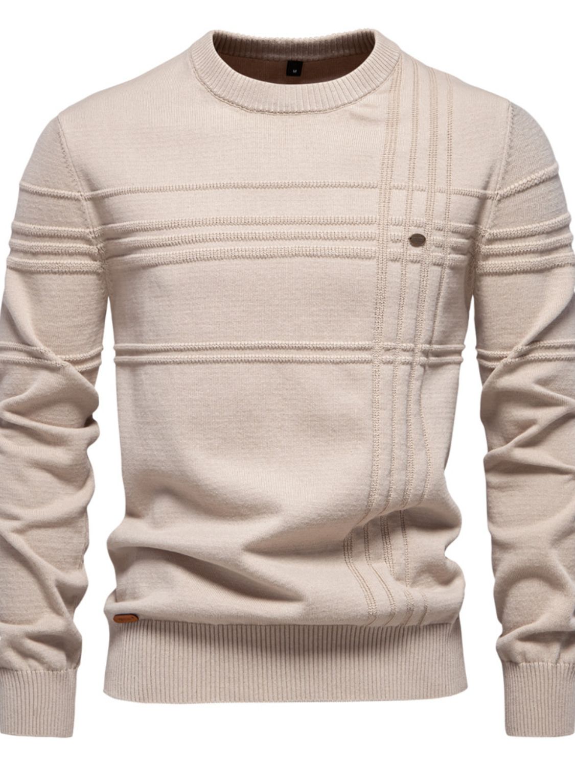 Round Neck Striped Sweater