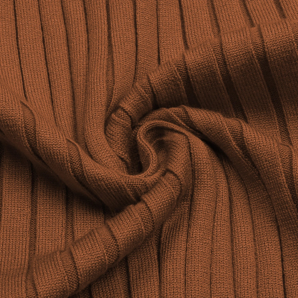 Polo Shirts for Men Casual Long Sleeve Mens Shirts Zipper Ribbed Knit Shirt
