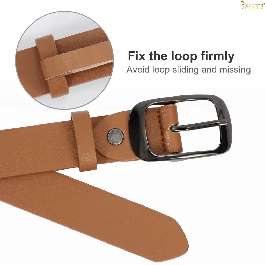 Leather Belts for Women plus Size Brown Belt for Jeans Pants Dresses