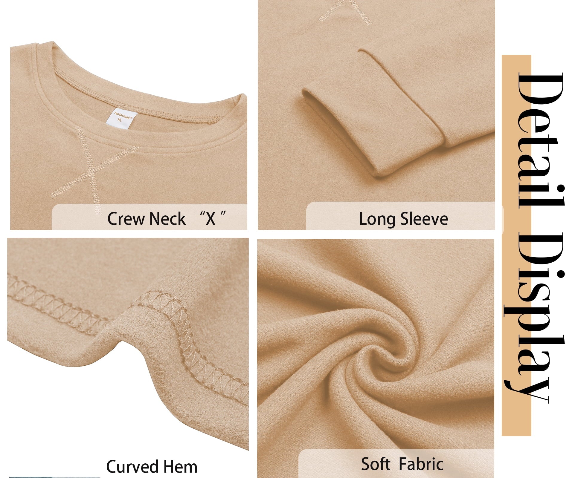 plus Size Sweatshirts for Women Crewneck Casual Tunic Tops Long Sleeve Shirts