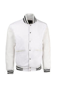 Weeknd  Varsity Jacket White and Black Varsity  Handmade Cosplay Customizable