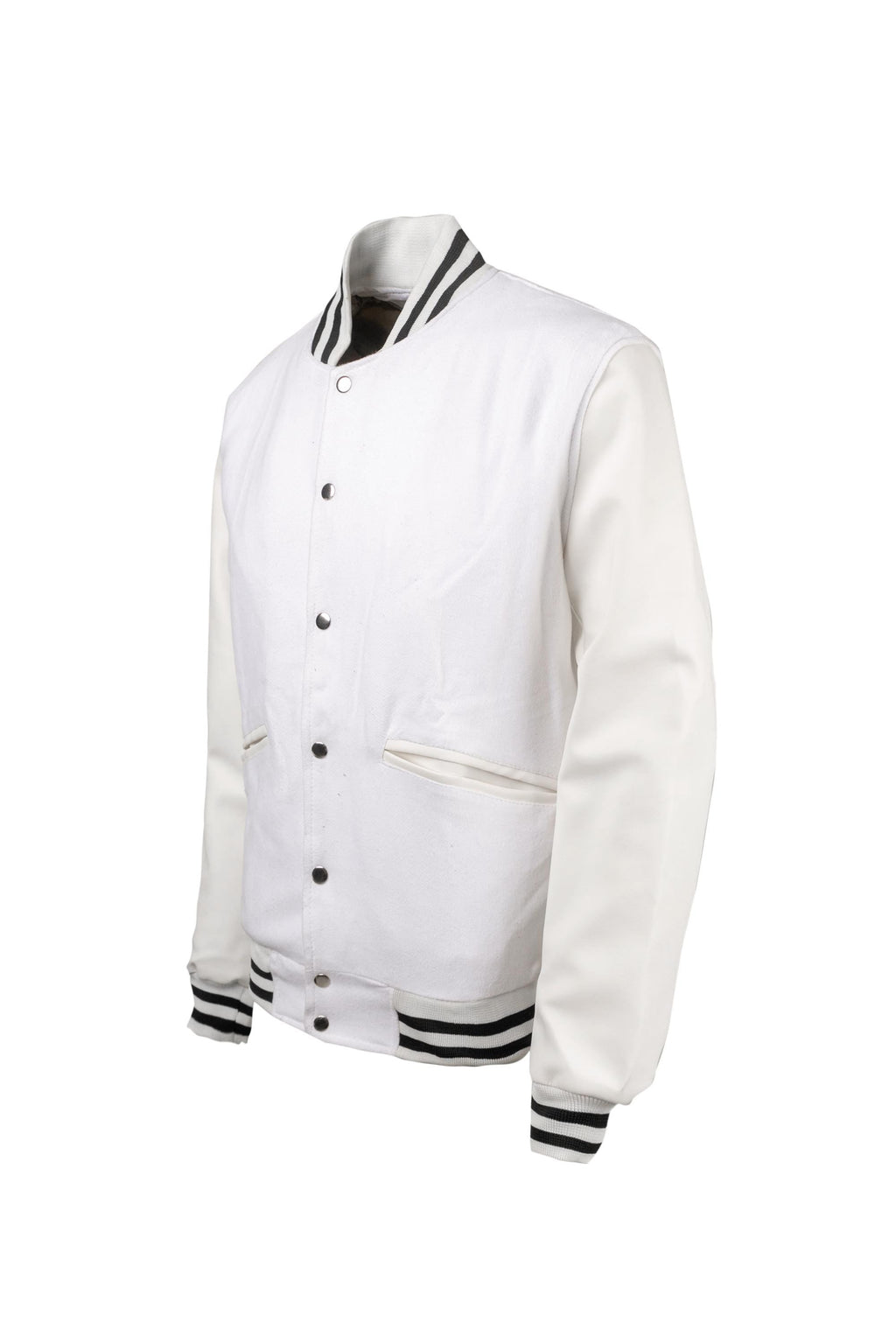 Weeknd  Varsity Jacket White and Black Varsity  Handmade Cosplay Customizable