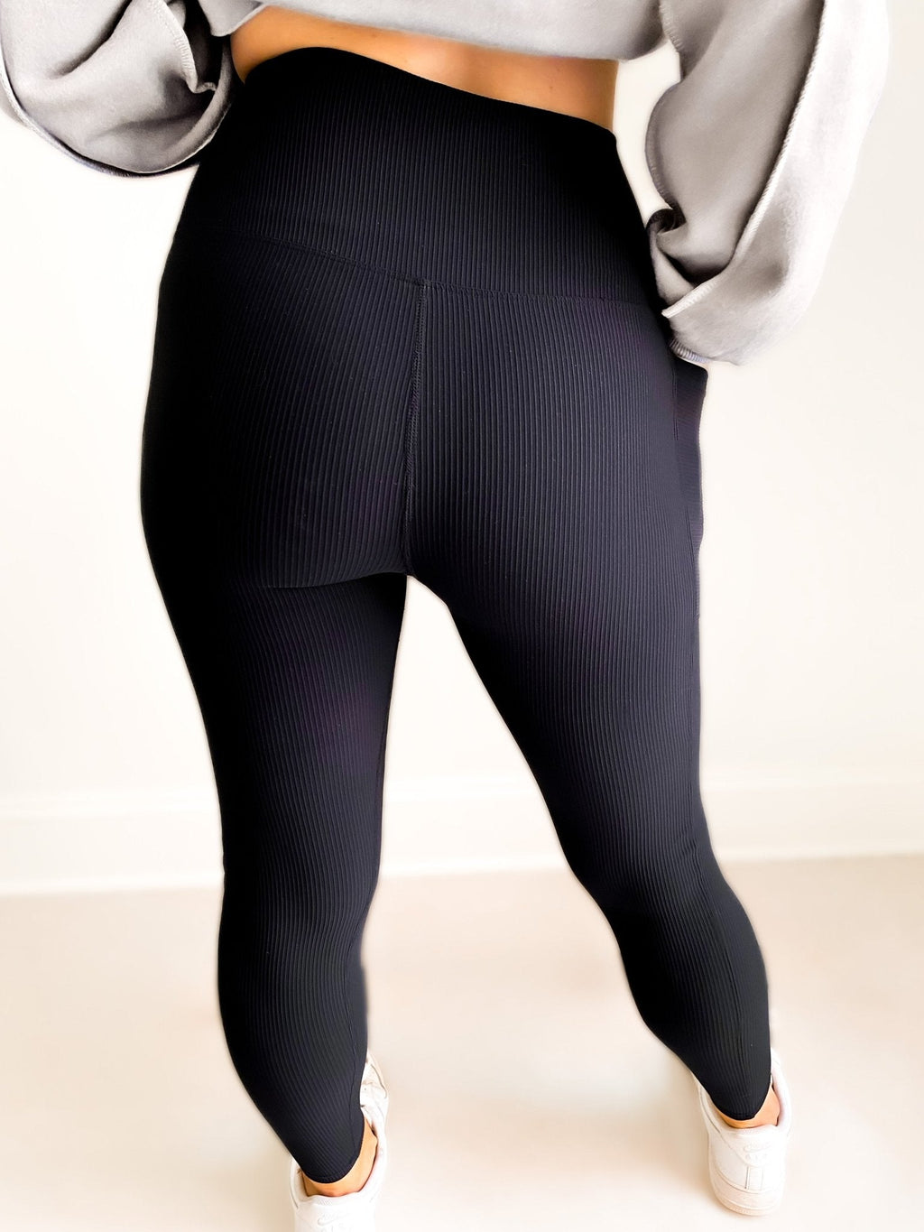 Max Sculpt Ribbed Leggings Regular Black Only
