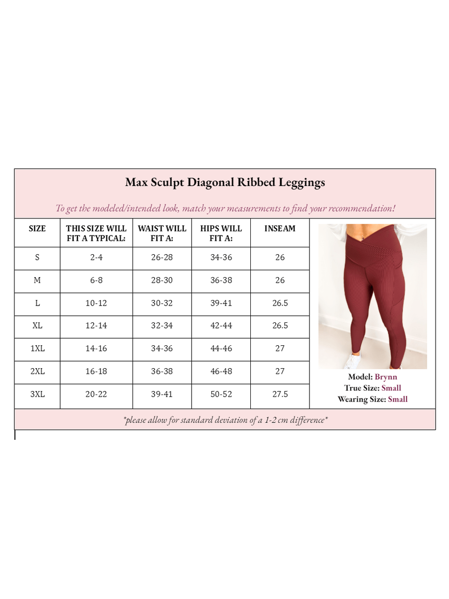 Max Sculpt Ribbed Leggings Regular Black Only