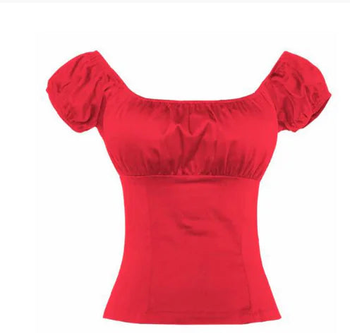 New Women's Short Fitted Off-Shoulder Top
