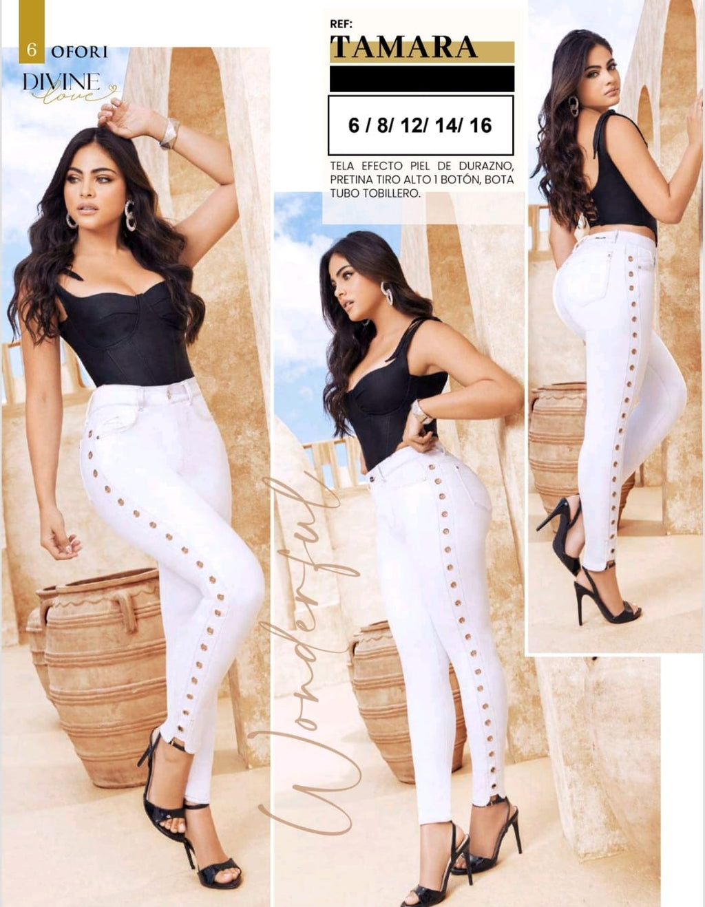 Tamara 100% Authentic Colombian Push Up Jeans